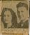 Dugas, Robert 'Bob' Sr (1919-1986) and his wife, Pat, in a newspaper clipping announcing the birth of their son, Bob Jr, at Yokosuko AFB, Japan.
